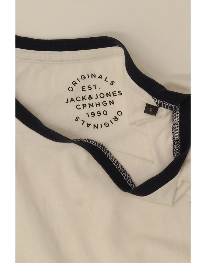 Maglietta da uomo Jack & Jones Top piccola bianca