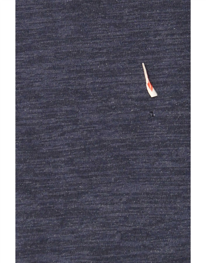 Felpa da uomo Champion Jumper XL in cotone screziato blu navy