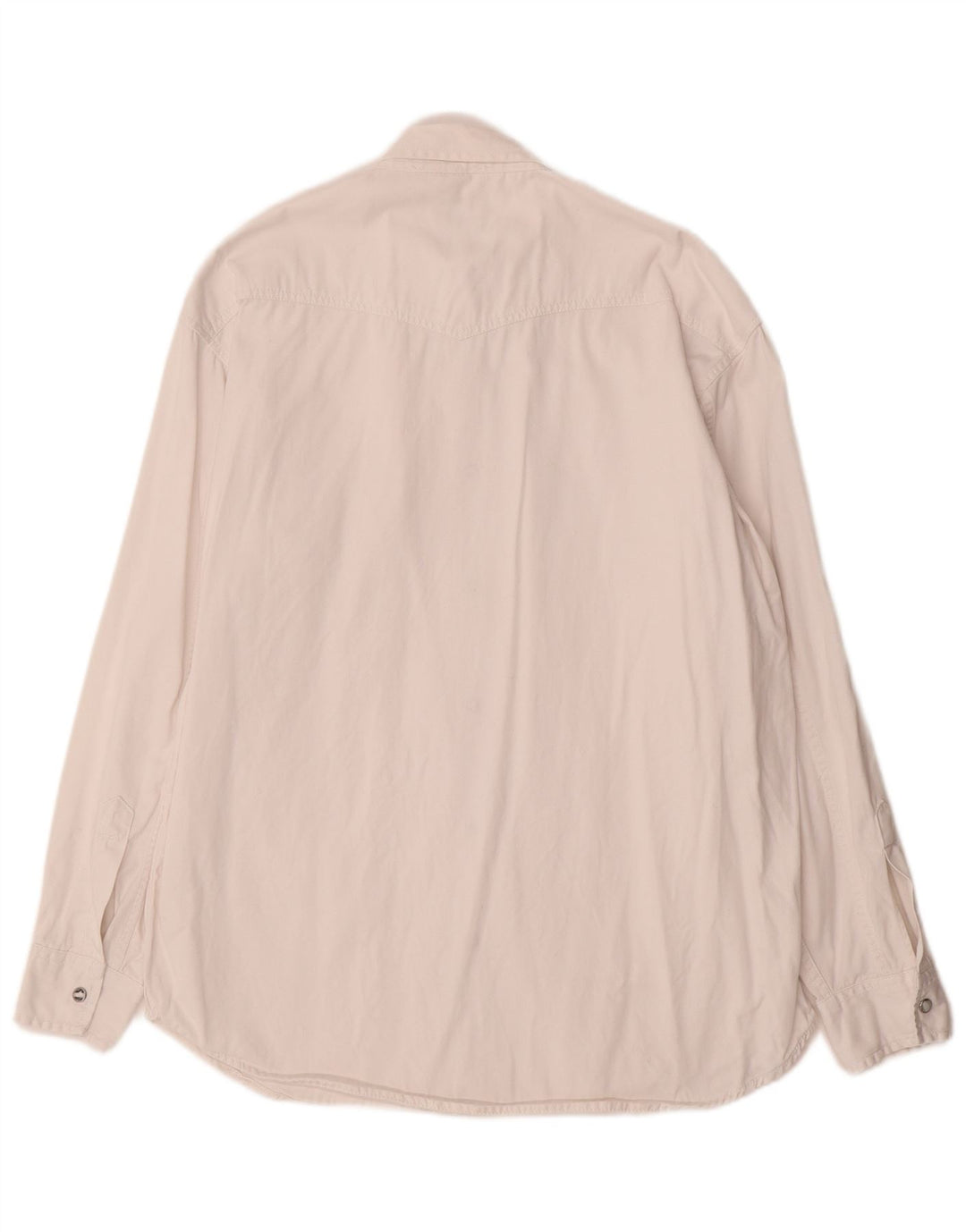 Camicia di jeans vintage da uomo in cotone bianco medio