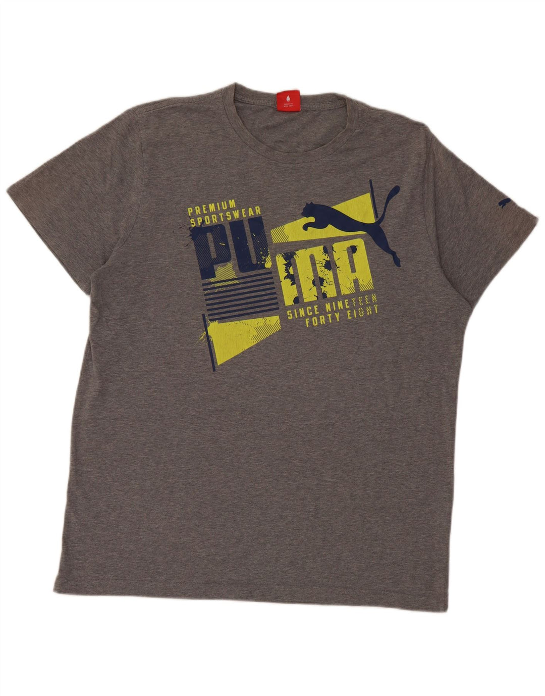 T-shirt grafica da uomo Puma Top XL Grigia