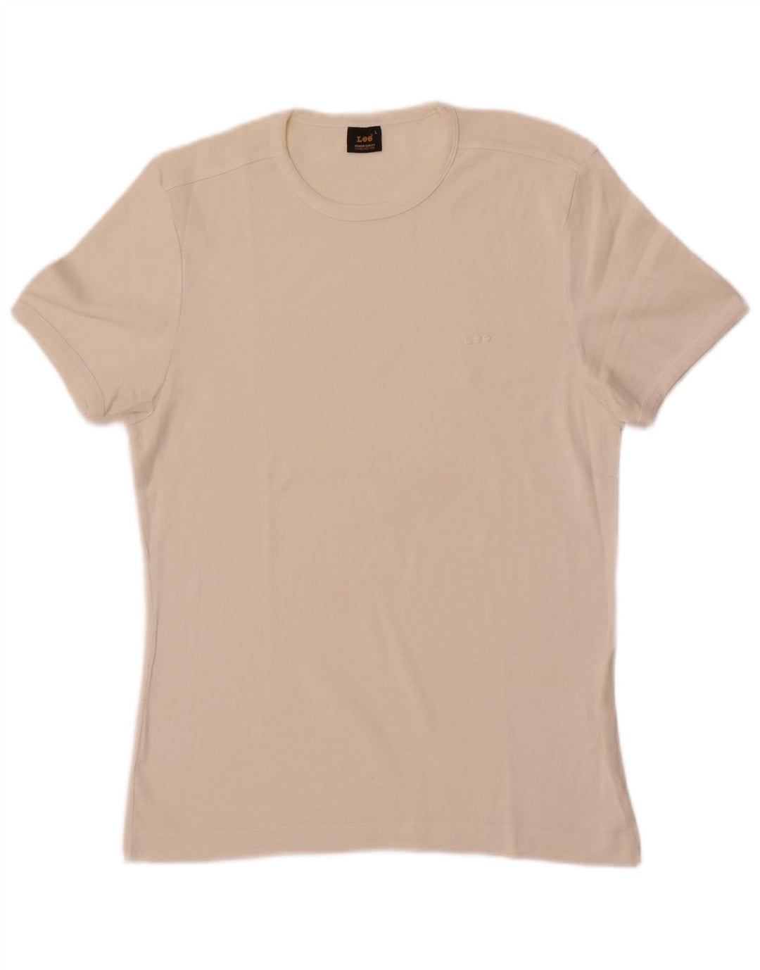 Maglietta da donna Lee Top UK 14 grande cotone bianco