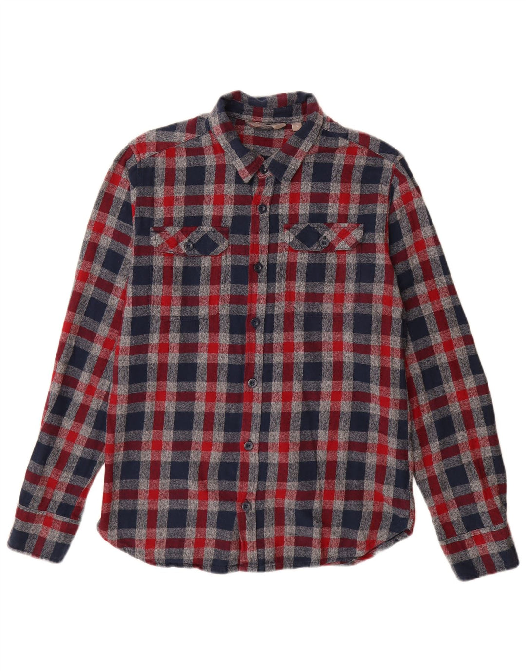 Camicia da uomo in flanella di Mountain Warehouse in cotone a quadri rosso medio
