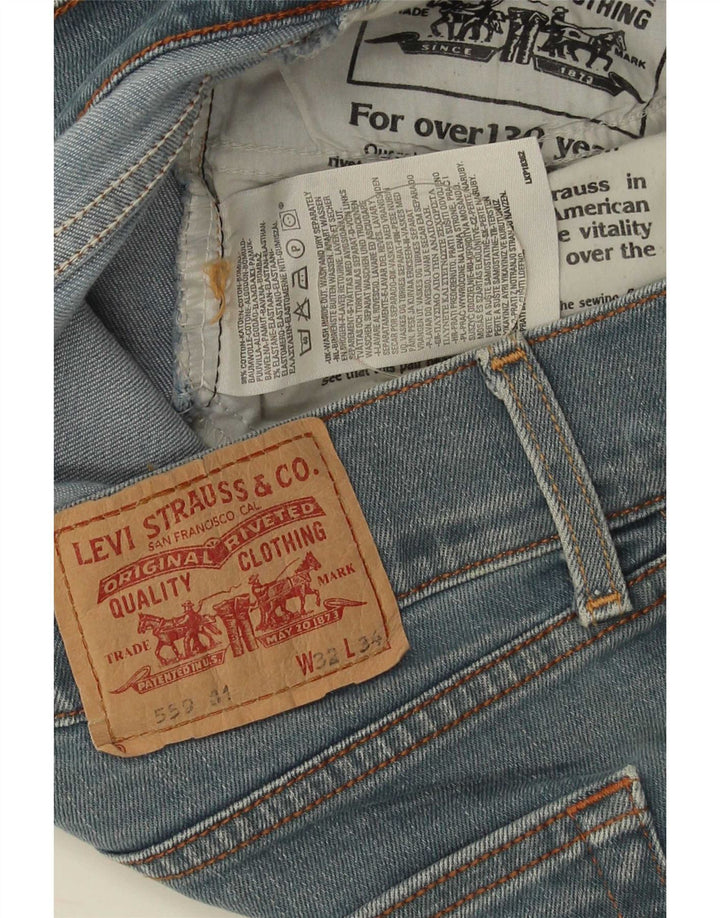 Pantaloncini Levi's da donna 559 in denim invecchiato W32 grande cotone blu