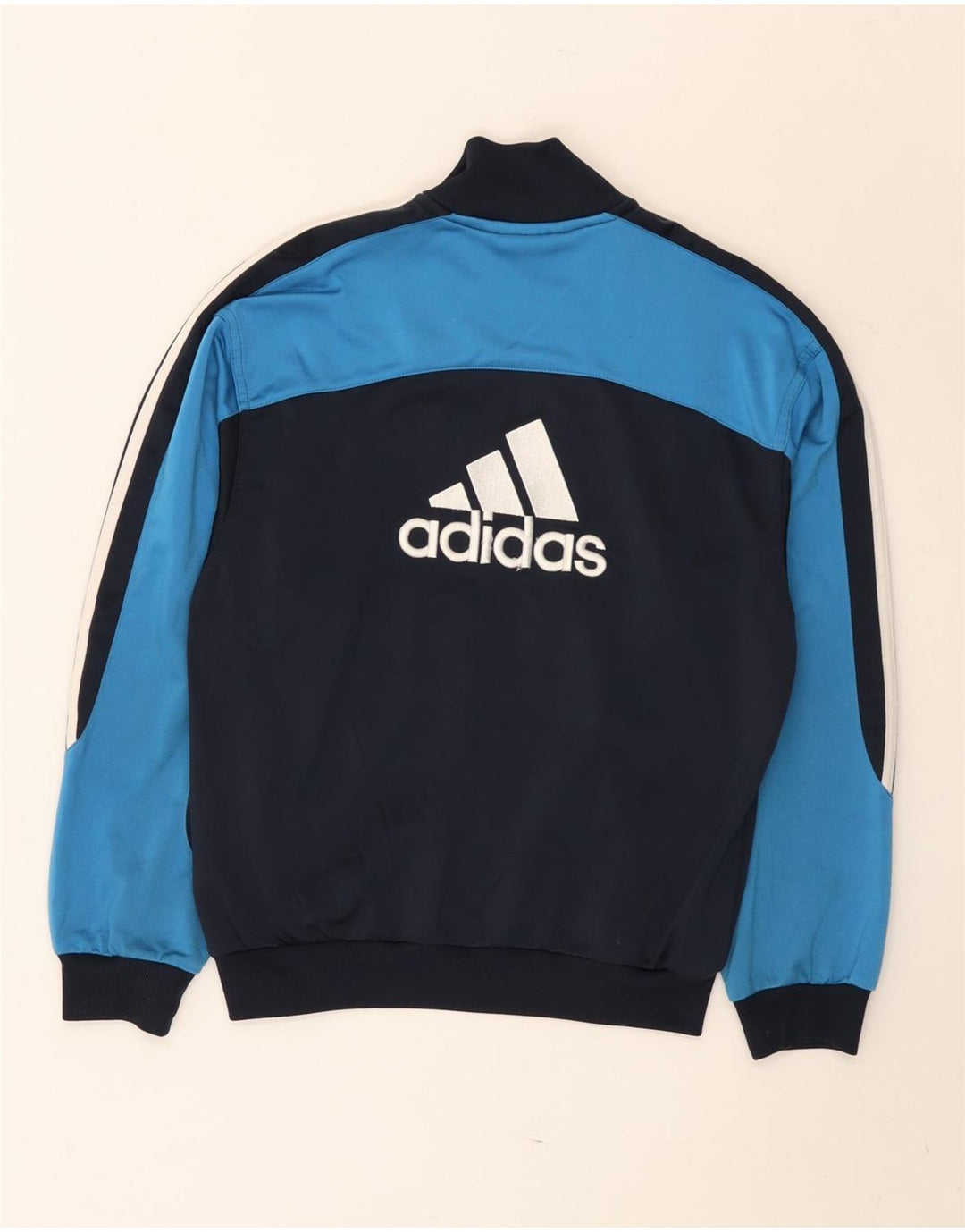 Giacca da ginnastica grafica ADIDAS per ragazzi 11-12 anni Blu Colourblock
