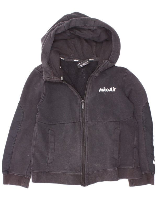 Felpa con cappuccio e zip Nike da ragazzo vestibilità standard 6-7 anni XS cotone nero