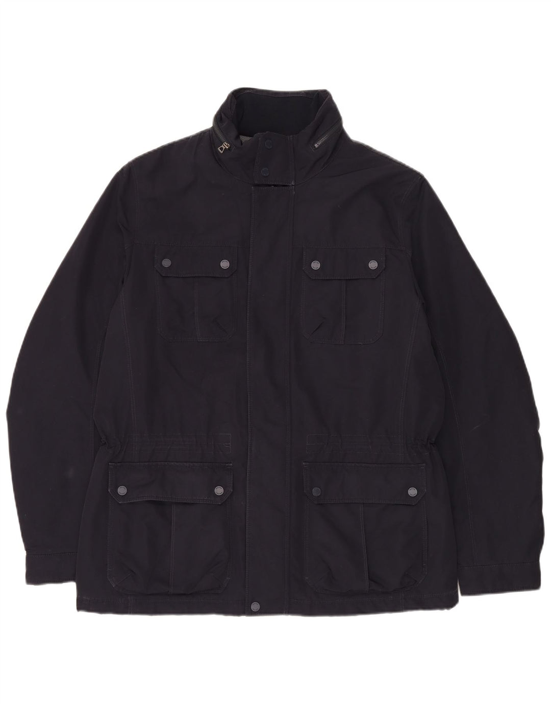 Giacca utility da uomo con cappuccio Geox UK 42 XL Blu Navy