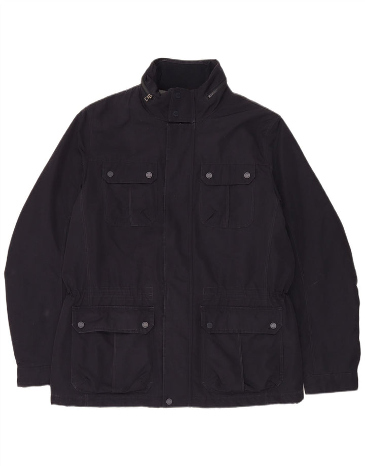 Giacca utility da uomo con cappuccio Geox UK 42 XL Blu Navy