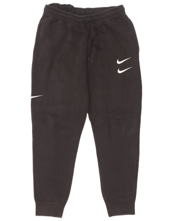Nike Mens Graphic Tracksuit Trousers Joggers Medium Black Cotton