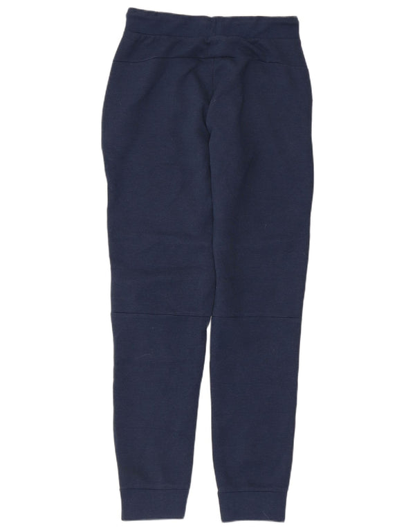 Pantaloni da tuta da uomo Russell Athletic, pantaloni da jogging, piccoli, in poliestere blu navy