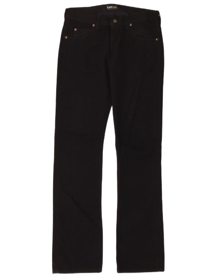 LEE Mens Straight Jeans W31 L34  Black Cotton
