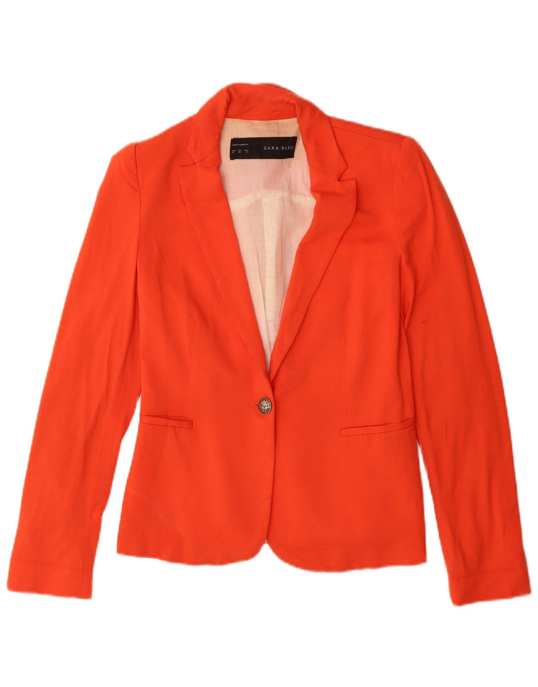Giacca blazer a 1 bottone da donna Zara UK 6 XS arancione