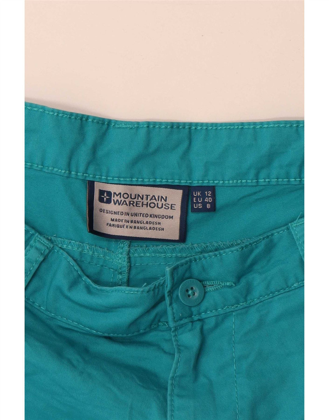 Pantaloncini chino da donna Mountain Warehouse UK 12 medi W32 Blu