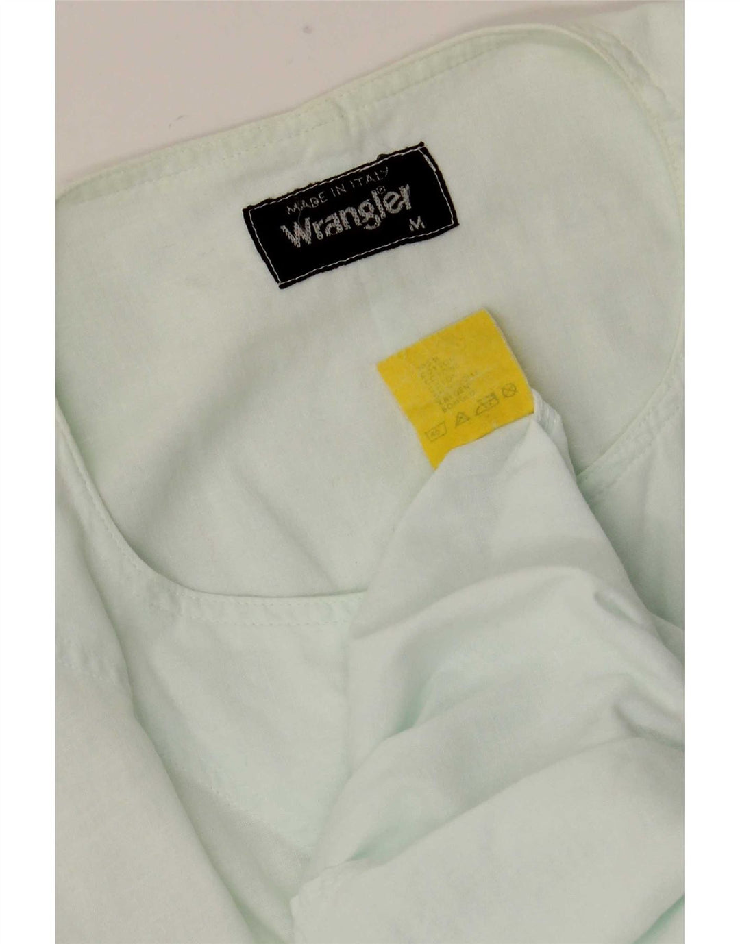 Camicia pullover a maniche corte da uomo Wrangler in cotone turchese medio