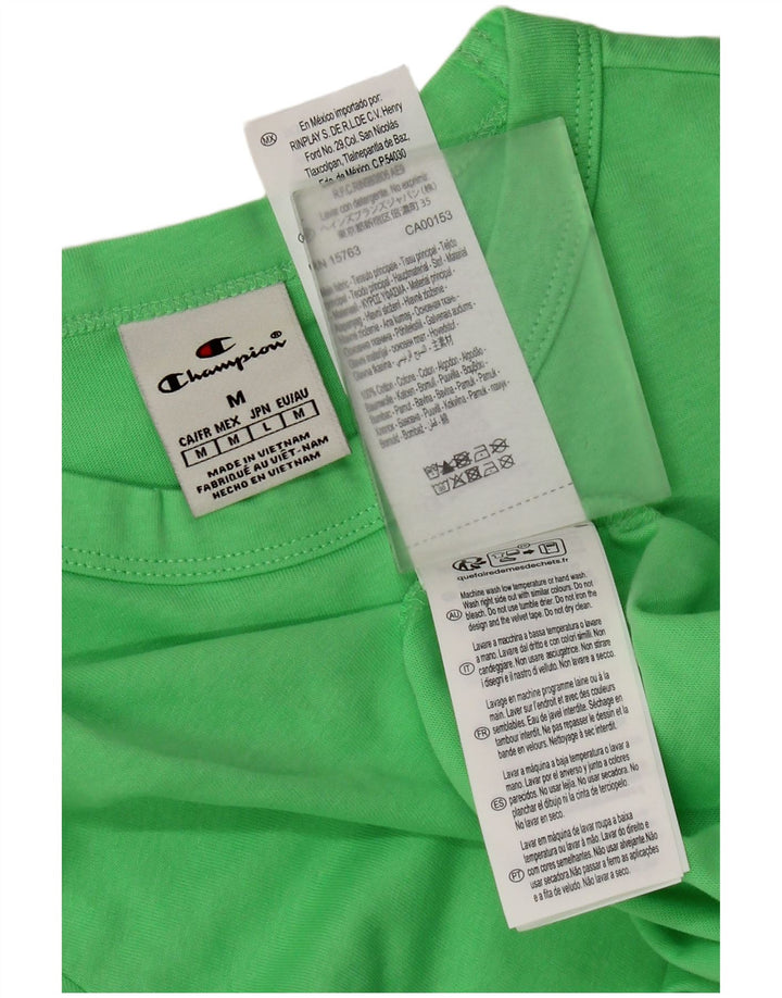 Top da donna a maniche lunghe Champion UK 12 cotone verde medio