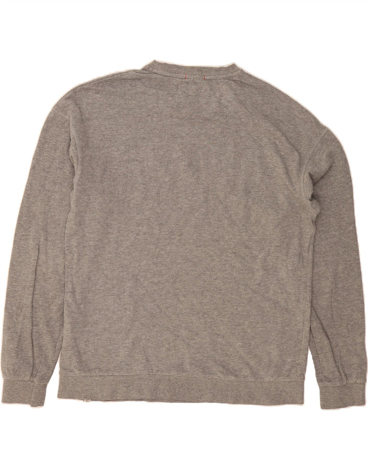 JACK & JONES Mens Graphic Sweatshirt Jumper Medium Grey Cotton Vintage Jack & Jones and Second-Hand Jack & Jones from Messina Hembry 