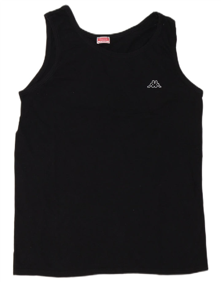 Canotta Kappa da uomo grande nera