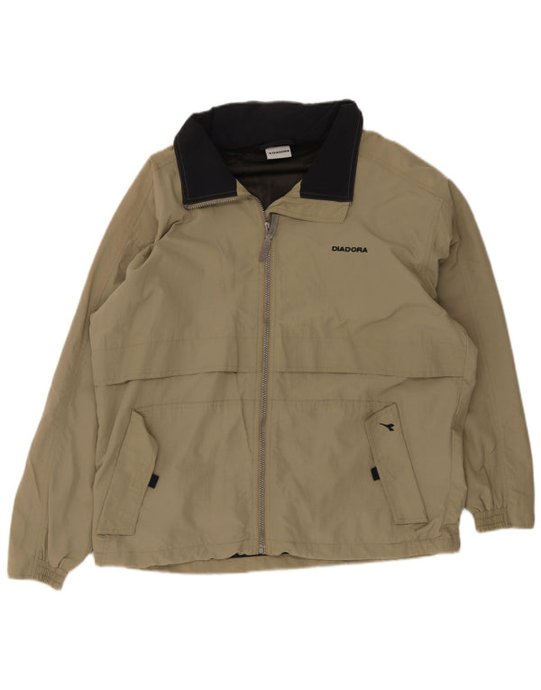 Giacca antipioggia da uomo Diadora UK 36 Small Khaki Poliammide
