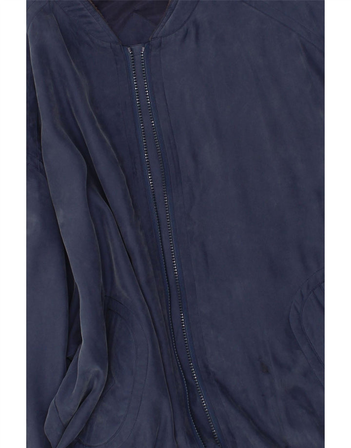 VINTAGE Mens Bomber Jacket IT 56 3XL Navy Blue Vintage Vintage and Second-Hand Vintage from Messina Hembry 