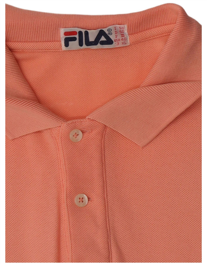 Polo da uomo Fila IT 50 arancione medio