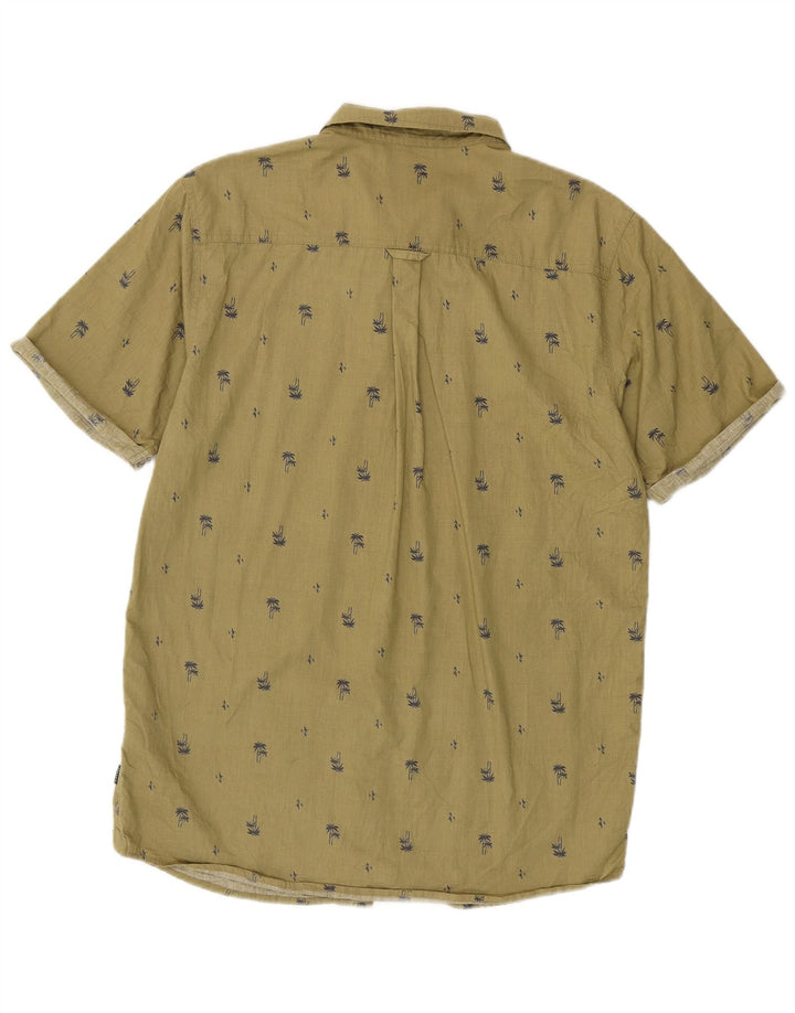 Camicia a maniche corte da uomo Rip Curl grande in cotone floreale kaki