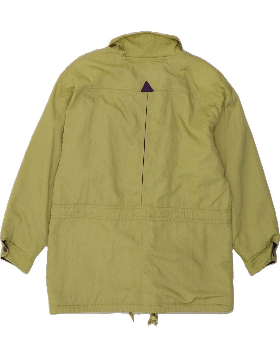 YESSICA Womens Oversized Hooded Windbreaker Jacket EU 40 Medium Yellow Vintage Yessica and Second-Hand Yessica from Messina Hembry 