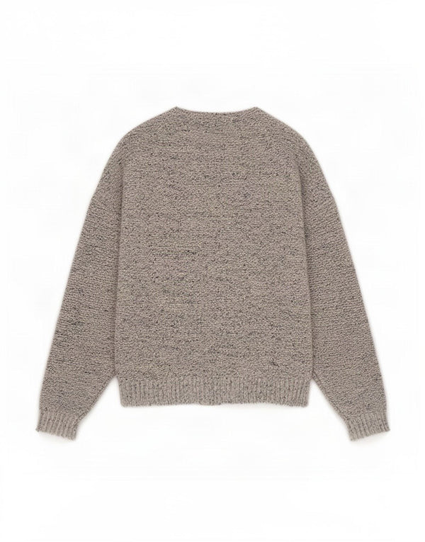 Maglione cardigan da donna Marks & Spencer UK 14 Grande cotone screziato grigio