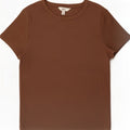 T-shirt da donna Marks & Spencer Top UK 14 cotone marrone medio