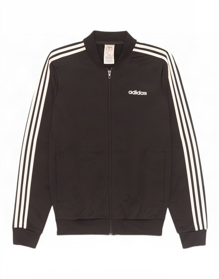 Giacca da ginnastica da uomo Adidas Small nera in poliestere
