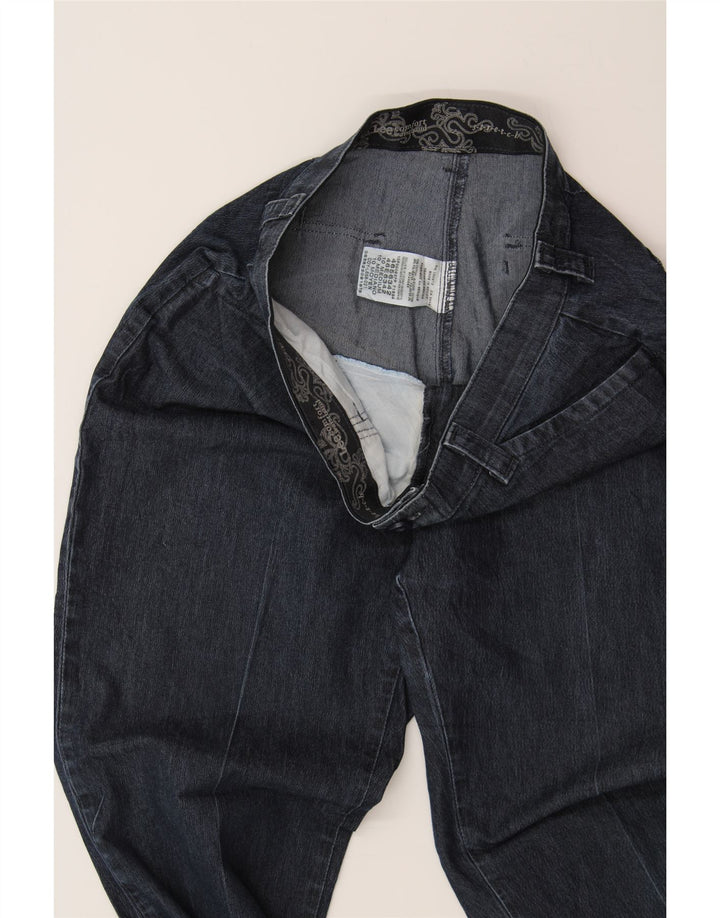 LEE Womens Stretch Straight Jeans US 10 Large W32 L27 Navy Blue Vintage Lee and Second-Hand Lee from Messina Hembry 