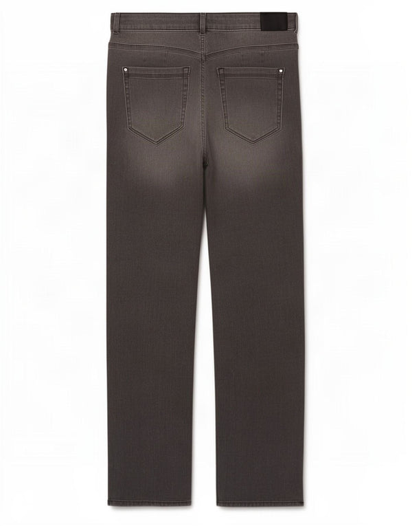 Jeans dritti da donna Marks & Spencer UK 16 Large W32 L28 Cotone grigio