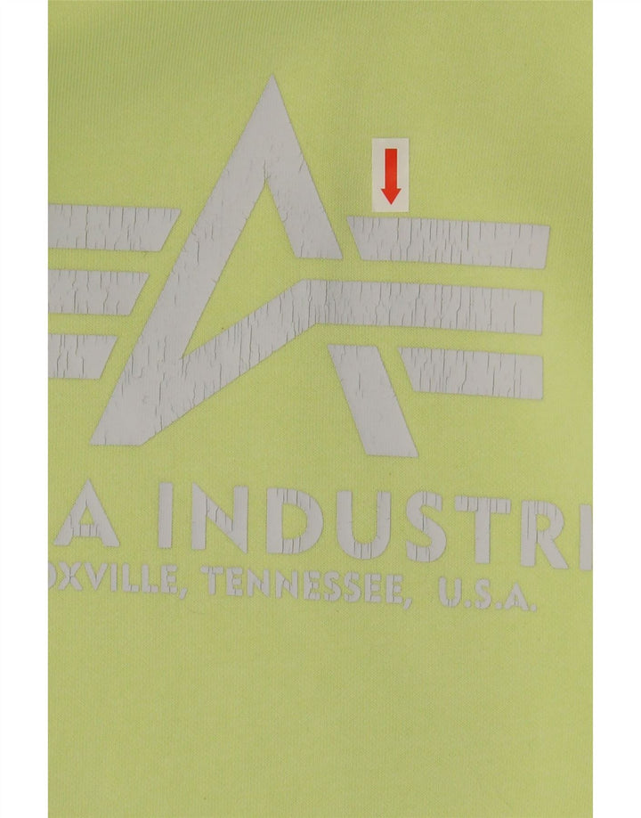 Felpa grafica da uomo Alpha Industries Jumper XL verde
