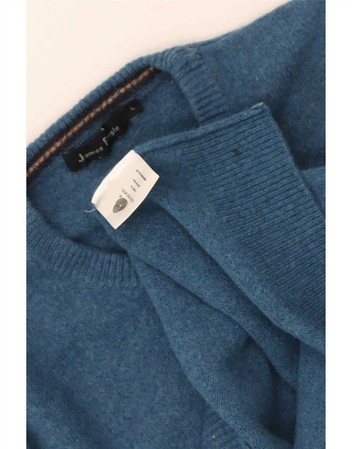 Maglione maglione girocollo da donna vestibilità regolare James Pringle UK 16 grande blu