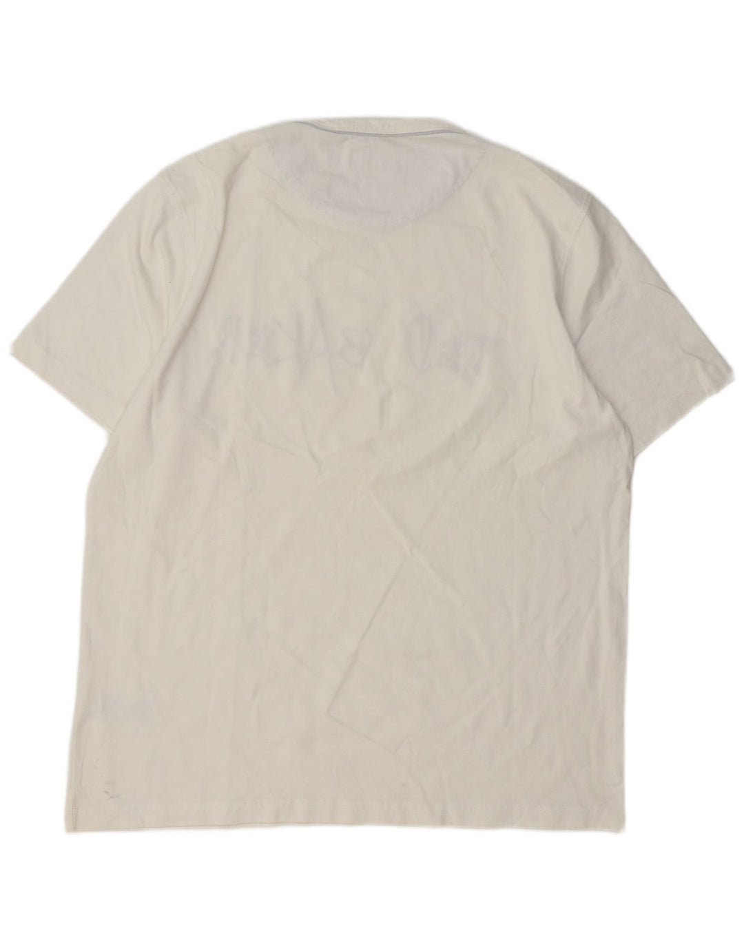 T-shirt grafica da uomo Ted Baker taglia 5 XL cotone bianco