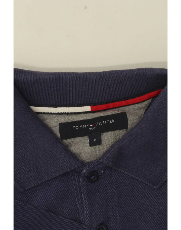Polo da uomo Tommy Hilfiger piccola blu navy