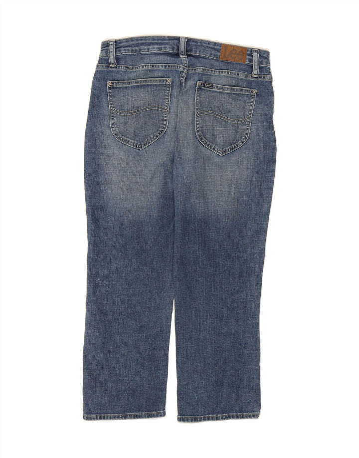 LEE Womens Regular Fit Mid Rise Capri Jeans US 8 Medium W30 L22 Blue Vintage Lee and Second-Hand Lee from Messina Hembry 
