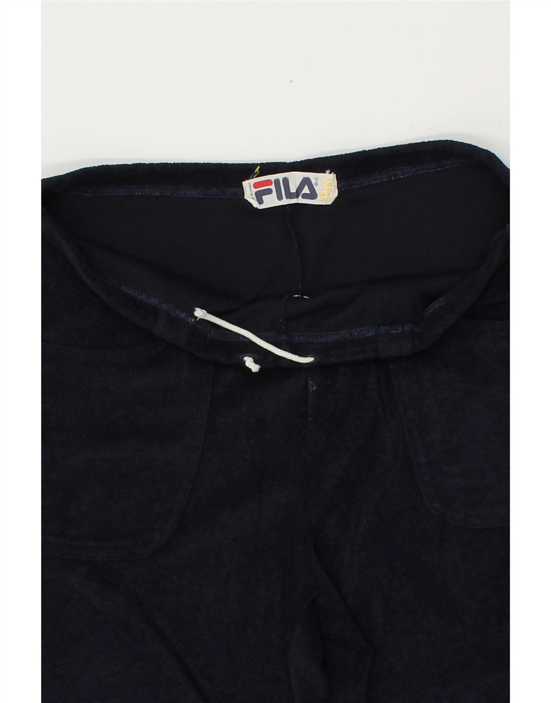 FILA Womens Tracksuit Trousers Joggers UK 10 Small  Navy Blue Polyamide Vintage Fila and Second-Hand Fila from Messina Hembry 