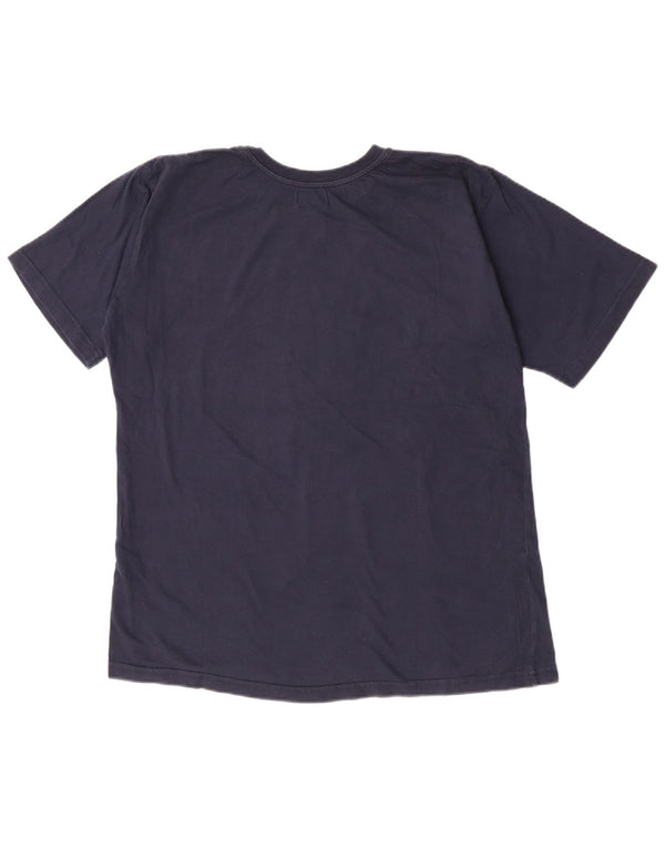 T-shirt grafica da uomo Kappa Top XL in cotone blu navy
