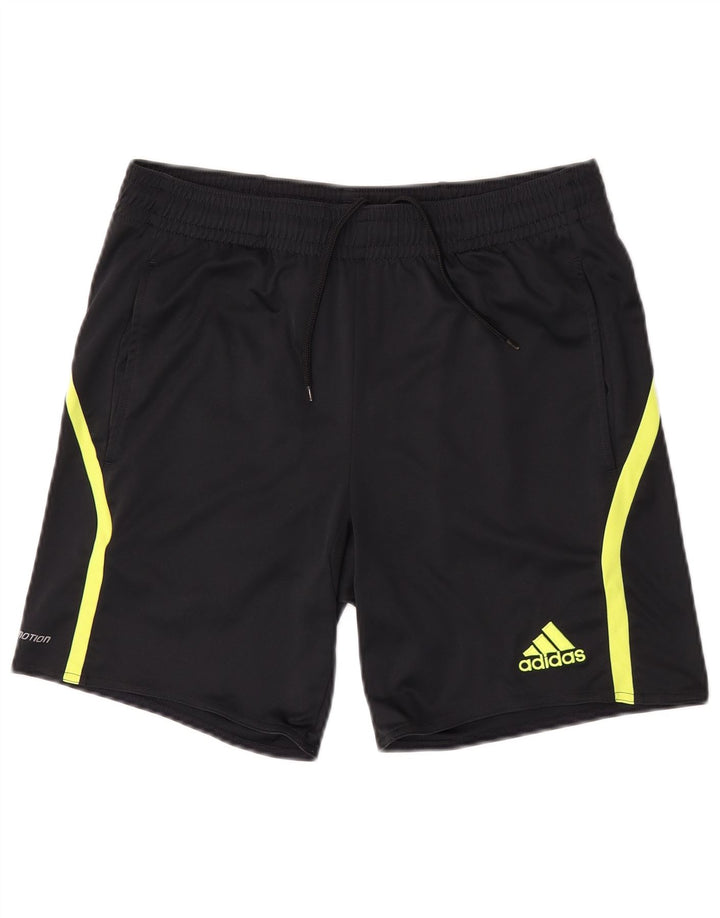 Pantaloncini sportivi Adidas Climalite da uomo piccoli in poliestere nero