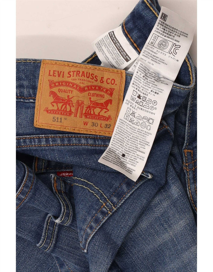Jeans Levi's Uomo 511 Slim W30 L32 Cotone Blu