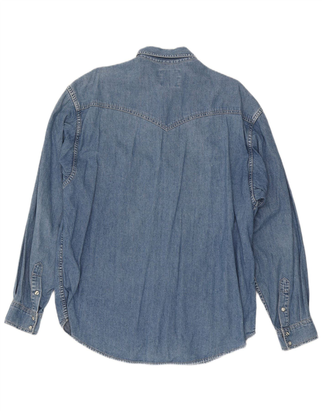 Camicia di jeans western da uomo Wrangler grande blu