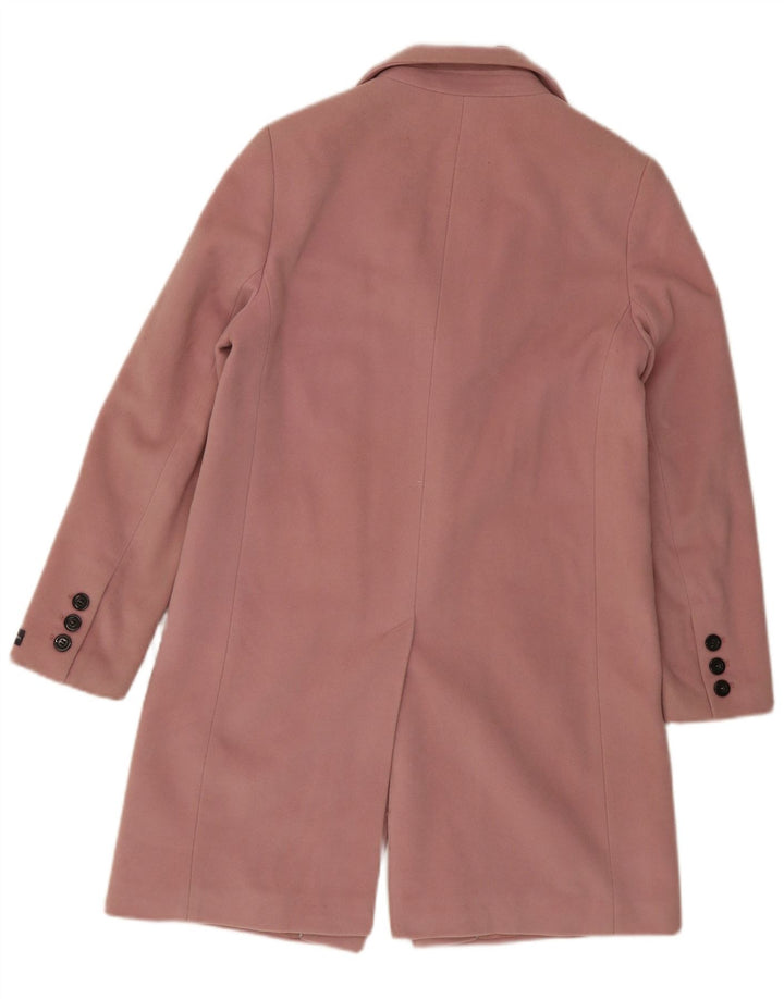 Cappotto Zara da donna UK 12 in lana rosa medio