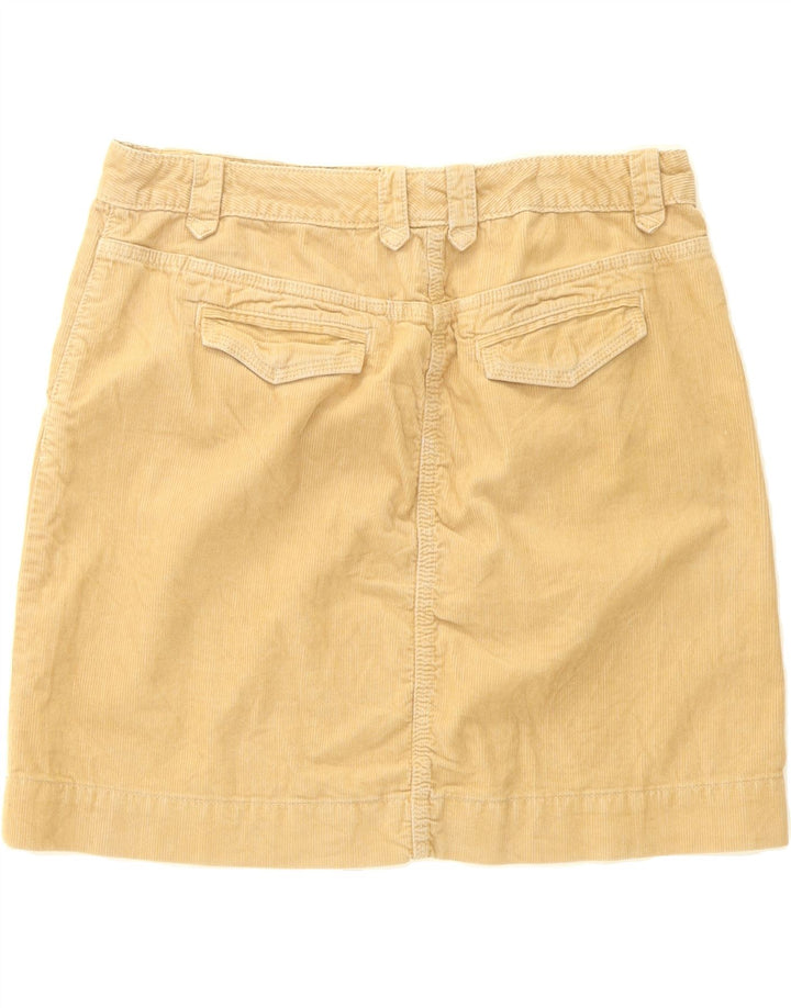 J. CREW Womens Corduroy Skirt US 8 Medium W32 Beige Cotton Vintage J. Crew and Second-Hand J. Crew from Messina Hembry 