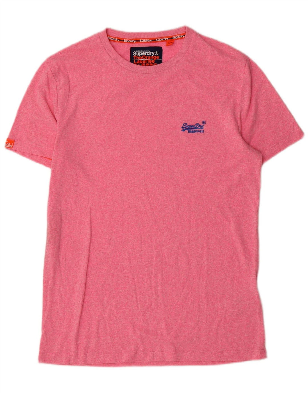 T-shirt da uomo Superdry Top Large in cotone rosa