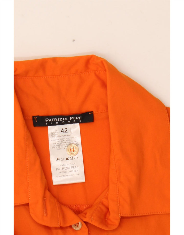 PATRIZIA PEPE Body Donna IT 42 Arancio Medio Cotone