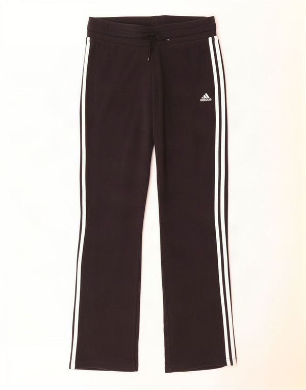 Pantaloni della tuta da donna Adidas UK 10 piccoli in cotone nero