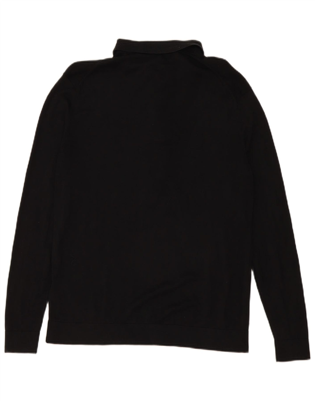 Maglione Cos da uomo con collo a polo, grande, in seta nera