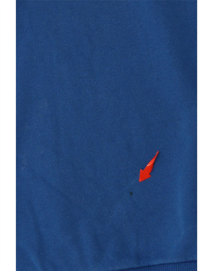 DIESEL Felpa grafica da uomo in cotone blu medio