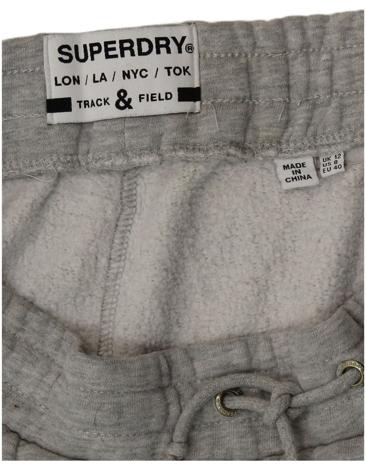 Pantaloni da tuta da donna Superdry Joggers UK 12 Cotone grigio medio