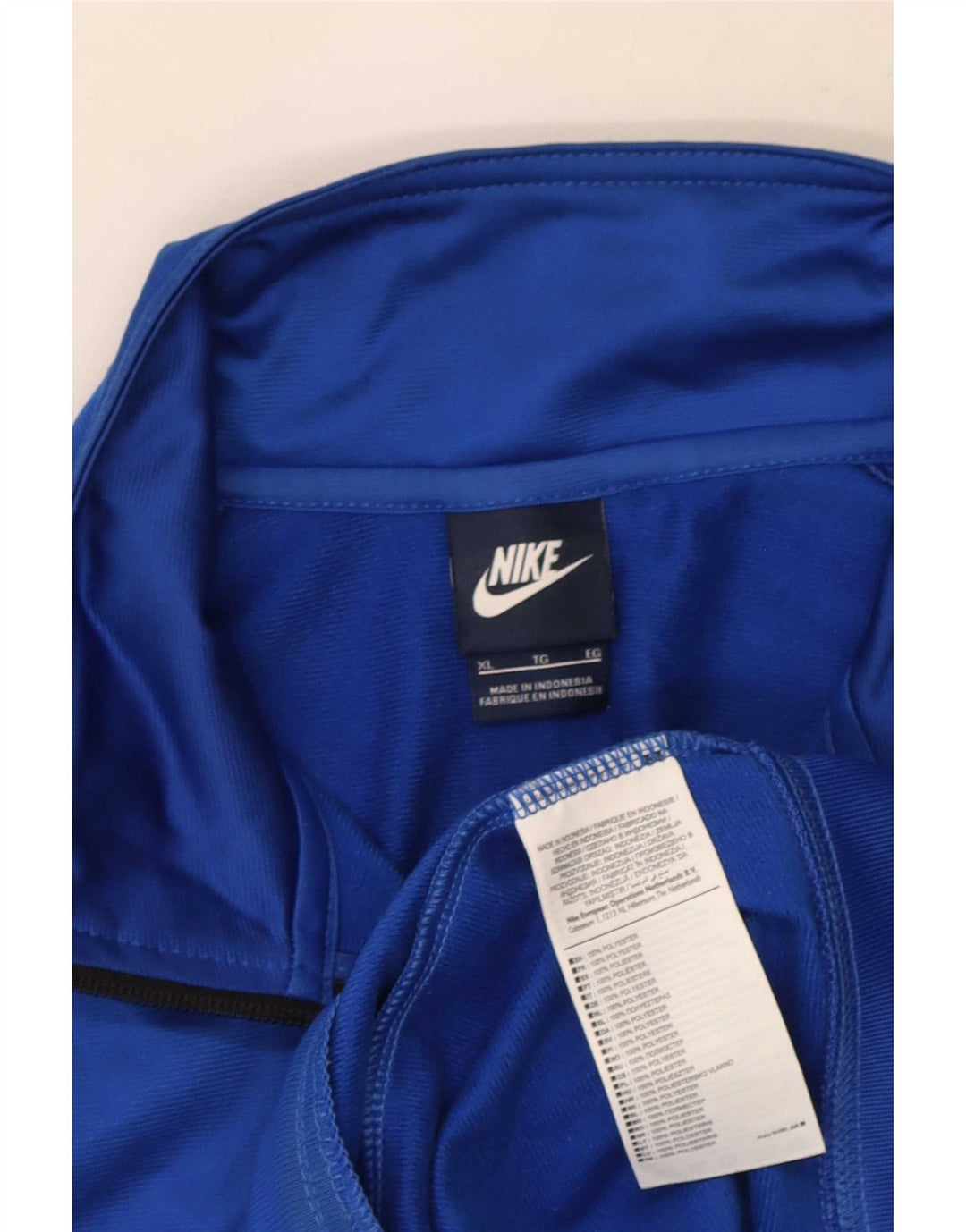 Giacca da tuta da uomo Nike XL Blu in poliestere color block