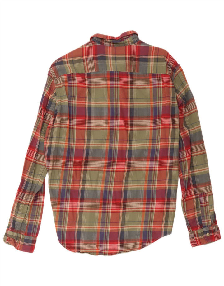 Polo Ralph Lauren Camicia da uomo grande in cotone scozzese multicolore
